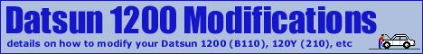 Datsun 1200 Modifications
