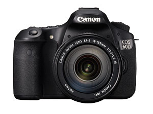 front of the Canon 60D