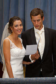 during the ceremony