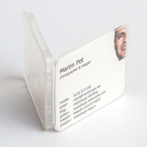 or cut up a business card to fit inside the case