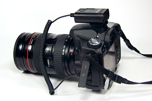 Cleon receiver on a Canon 50D