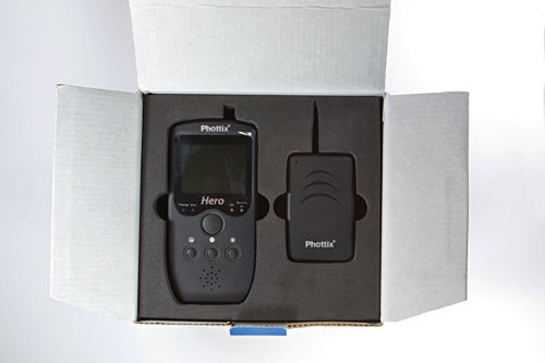 receiver and transmitter, securely packed in foam