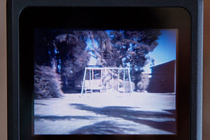 Hero on viewfinder on Canon 350D