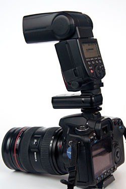 580EX II flash on Strato transmitter