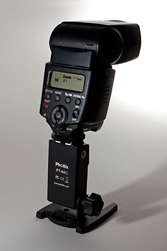 Canon 430EX flash on a Tetra receiver