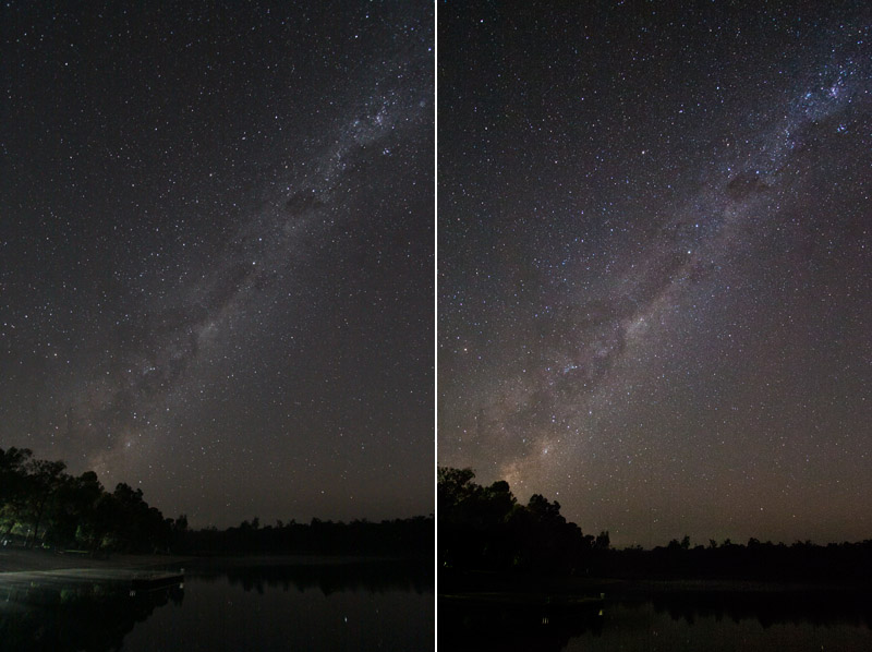 Milky Way over Lake Leschenaultia, Mundaring