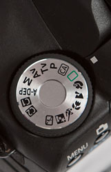 camera mode dial