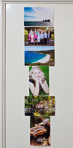 prints hanging on my door
