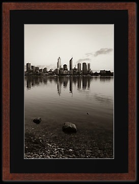 Perth City Skyline in Duotone