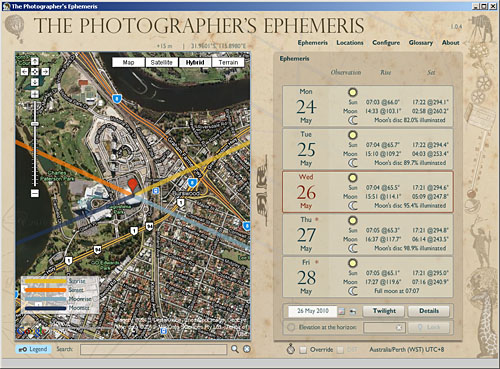The Photographer's Ephemeris for Desktop