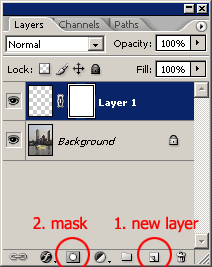new layer and layer mask