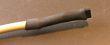 heatshrink over the sensor