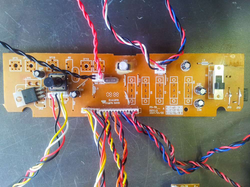 showing connections to the main PCB