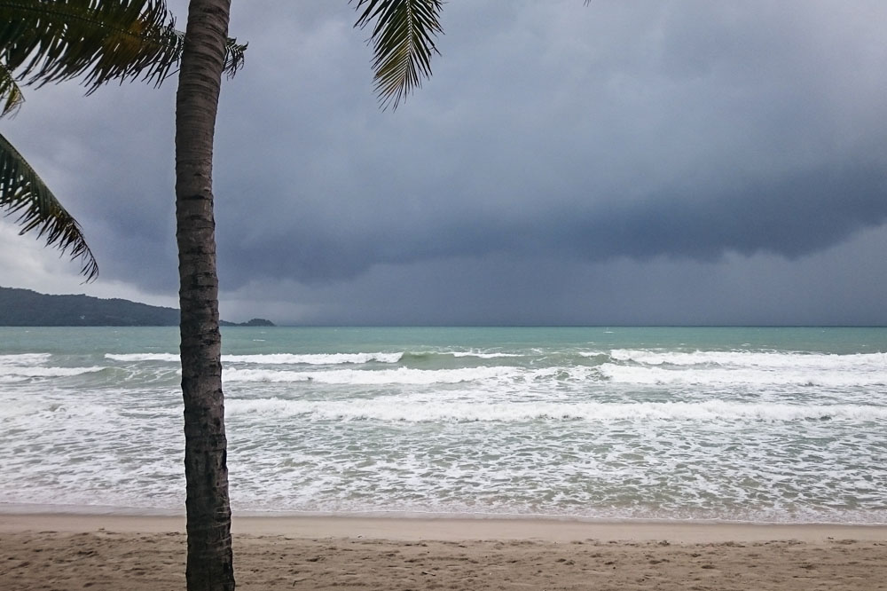 storm over Patong Beach