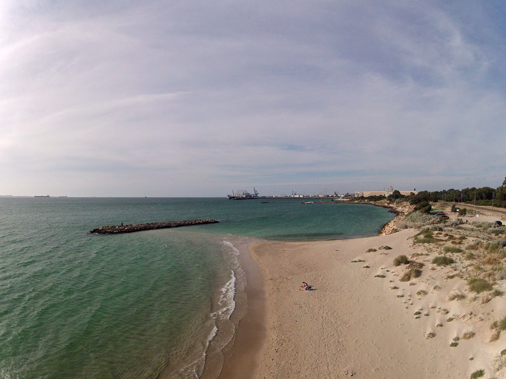 looking towards BP Oil Refinery