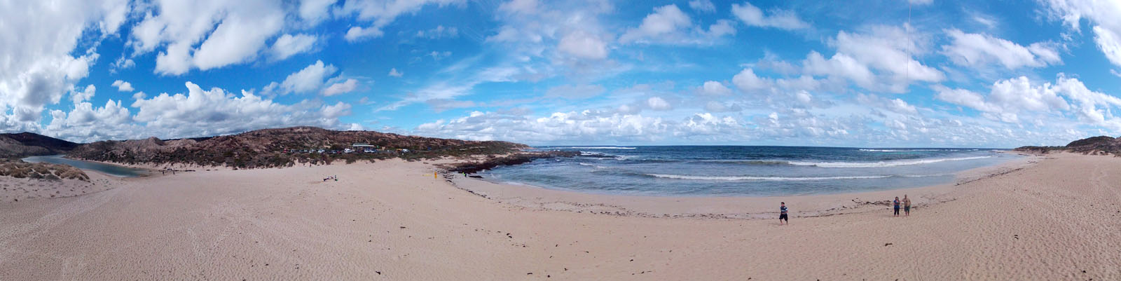 mouth of the Margaret River and the Indian Ocean
