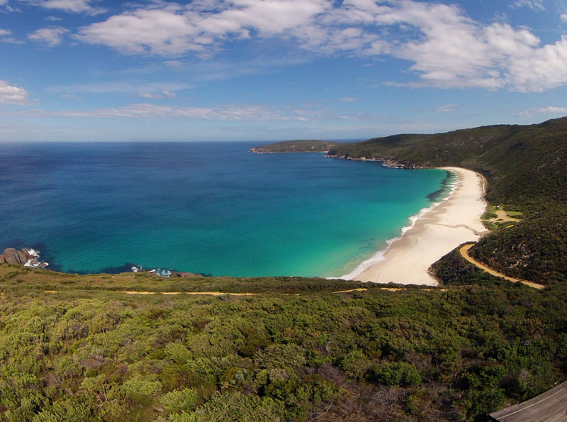 fantastic view of a fantastic beach