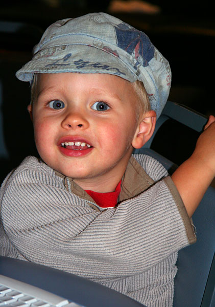Nicholas in cap