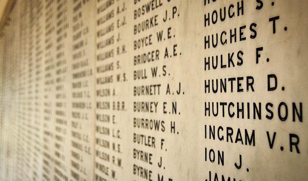 Roll of Honour at the State War Memorial
