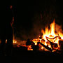 Bonfire silhouette
