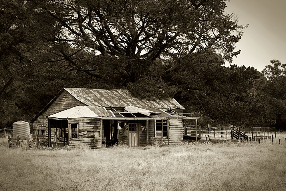 an old shack