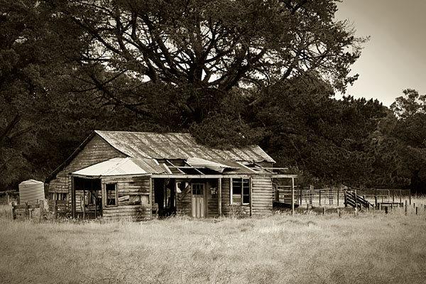 an old shack