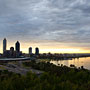 Perth city after sunrise