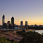 Perth city before dawn (HDR)