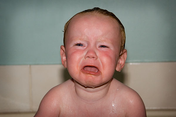 Michael - no longer enjoying the bath