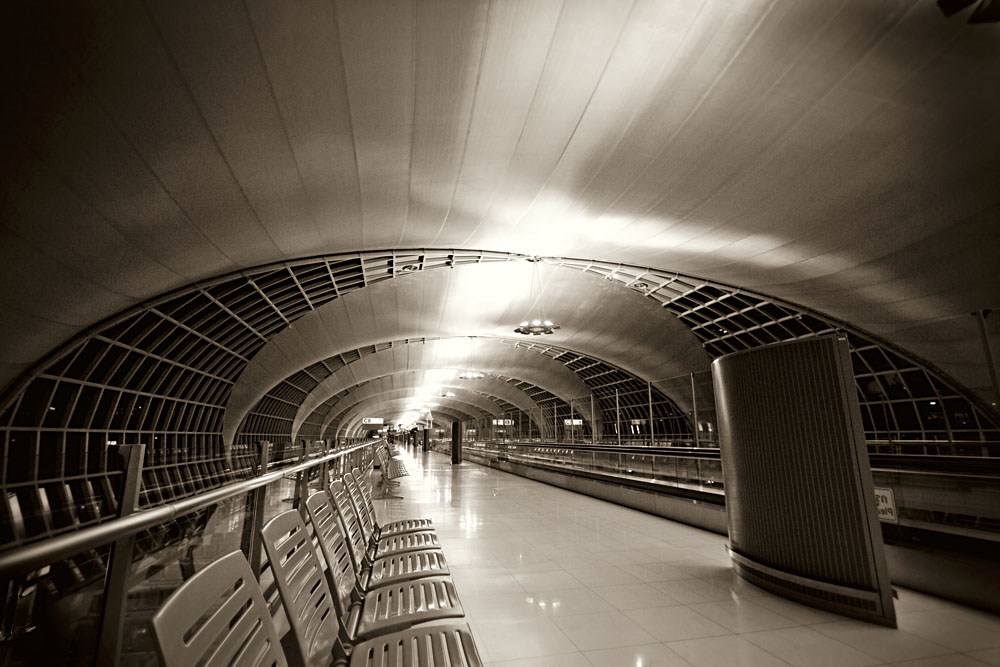 inside Concourse C, Bangkok International Suvarnabhumi airport