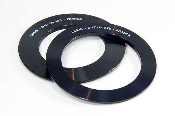Cokin Z-Pro 67 and 77mm adapter rings