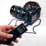 connected to the camera (Phottix Nikos)