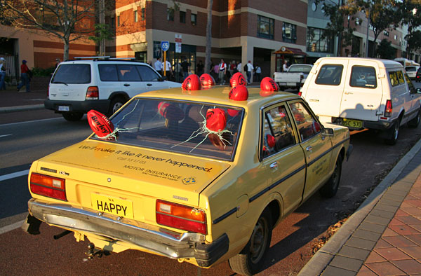 Footballs vs car