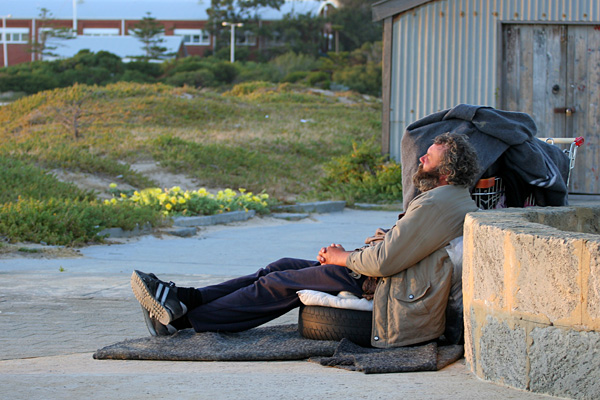 homeless man