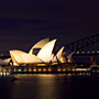 Sydney Opera House before dawn
