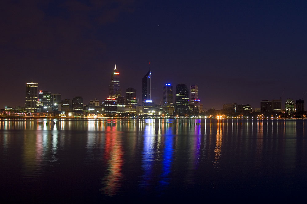 Perth city before dawn