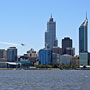the Perth skyline as the backdrop