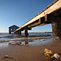 low angle of the "Crawley Edge" Boatshed