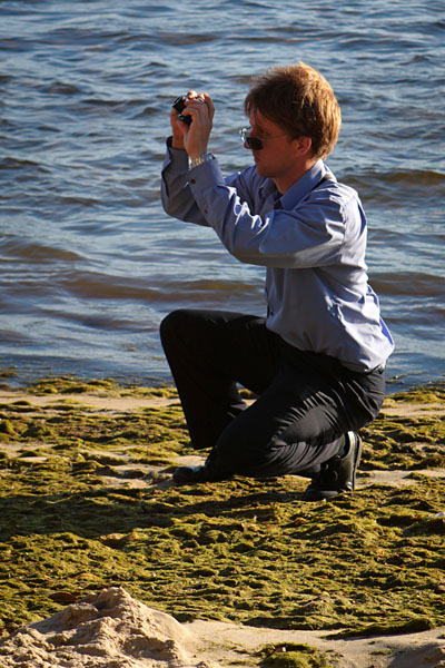 Brad composing a shot