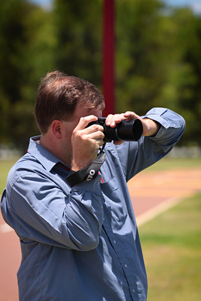 Adrian shooting (gotta keep that left elbow down ;-)