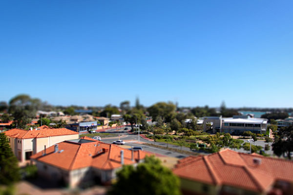 Mandurah - tilt-shifted