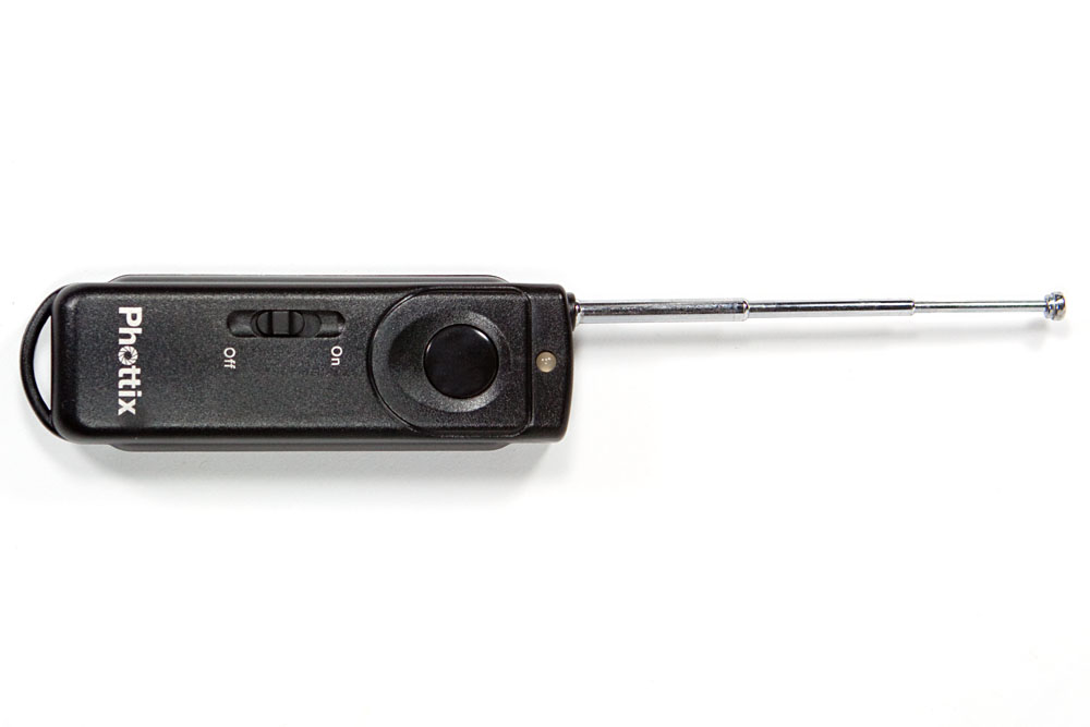transmitter with antenna extended