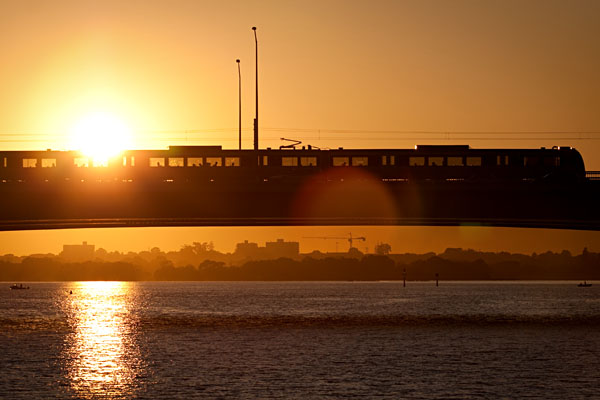 southbound train