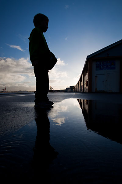 silhouette of Nicholas