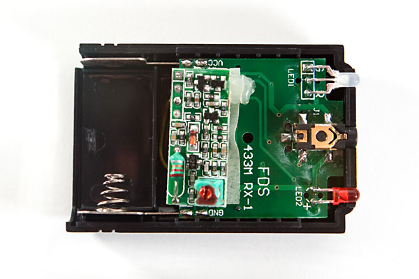 receiver with cover removed