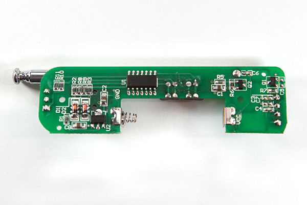 underside of transmitter PCB