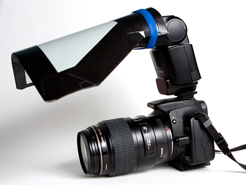 home-made reflector for macro photography