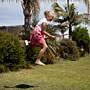 levitating on a broom