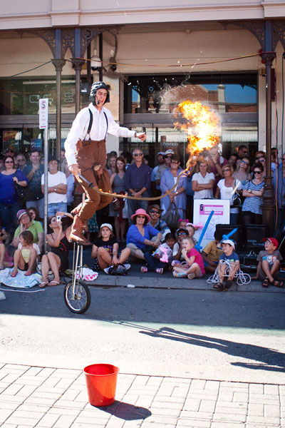 cracking a burning whip