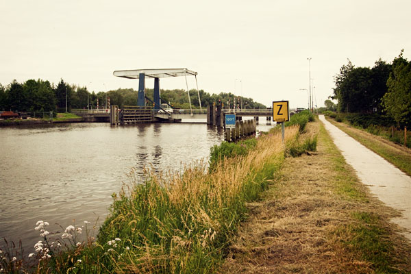 Borgbrug drawbridge over the Eemskanaal